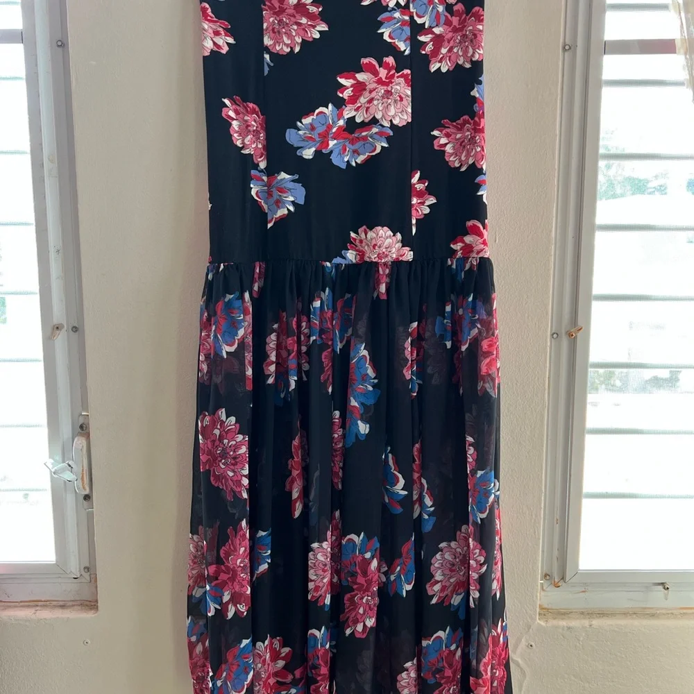 Free People Mermaid Semi-Sheer Maxi Skirt Floral - Picture 4 of 15